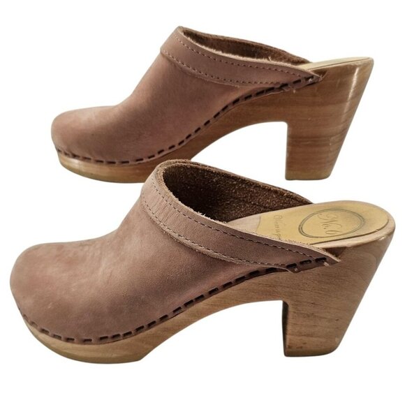 No. 6 Womens‎ 35 Old School High Heel Clogs - Picture 1 of 16
